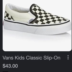 Kids checkered vans